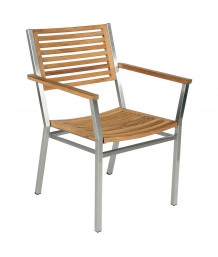 Barlow Tyrie - Equinox Dining Armchair with Teak Seat & Back
